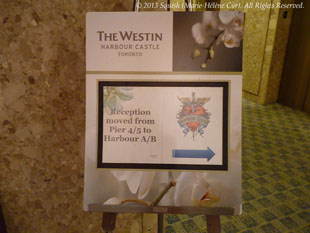 Welcome party of the fan club trip at the Westin Harbour Castle in Toronto, Ontario, Canada (October 31, 2013)